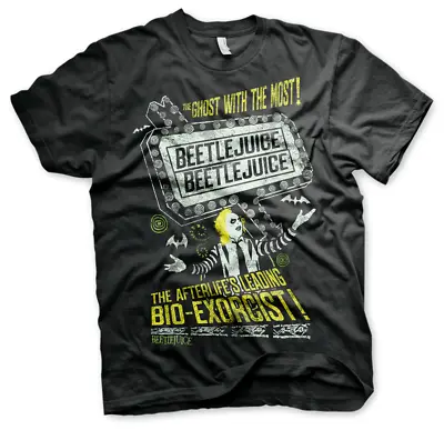 Buy Beetlejuice The Afterlifes Leading Bio-Exorcist Official Mens T-Shirt • 15.98£