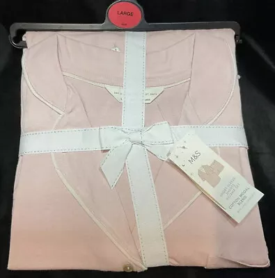 Buy M&S Ladies Shorts Pyjamas Modal Cotton BNWT Size Large Pink Colour • 9.50£
