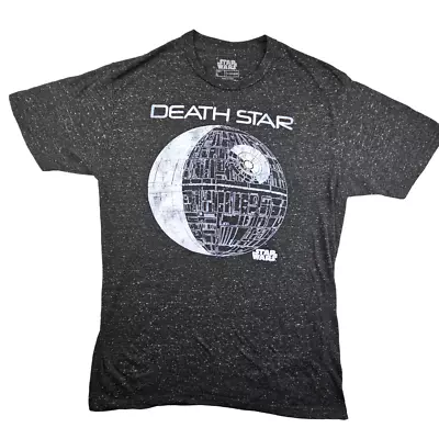 Buy Star Wars Death Star T Shirt Size L Grey Black Graphic Cotton Crew Short Sleeve • 11.69£
