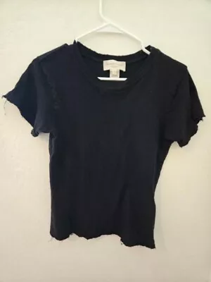 Buy Current / Elliot Distressed T Shirt Size 2 (Small)  Casual Black • 12.31£