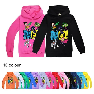 Buy New Teen Titans GO Boys Girls Casual Hoodie Hooded Sweatshirt Tops Xmas Gift   • 12.48£