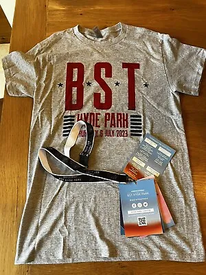 Buy Bruce Springsteen - BST Hyde Park 2023 Grey Event Tee Shirt (Size Small) Inc + • 35£