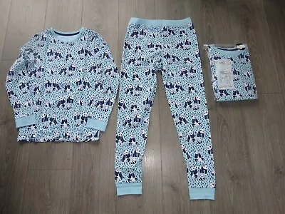 Buy M&s Marks & Spencer Blue Mix Panda Print Pyjamas Set Age 10-11 Years • 3.90£