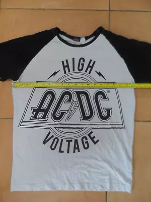 Buy AC/DC T-Shirt Official High Voltage Black White Short Sleeve, Medium 38/40 • 2.99£