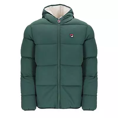 Buy Fila Harry Heavily Padded Puffer Jacket Dark Forest LARGE And XL ONLY • 59.95£