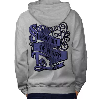 Buy Wellcoda Out Of Damns Parody Mens Hoodie, Run Give Design On The Jumpers Back • 25.99£