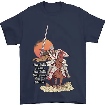 Buy Knights Templar On A Horse Mens T-Shirt 100% Cotton • 8.49£