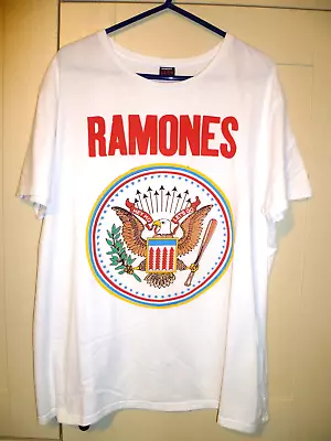 Buy Ramones - 2019 Original  Hey Ho Lets Go  White T-shirt (xl) • 7.99£