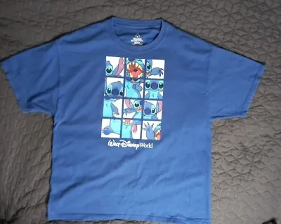 Buy Walt Disney World STITCH T Shirt Size XL Blue Short Sleeve Hanes. 46 Chest • 9.95£