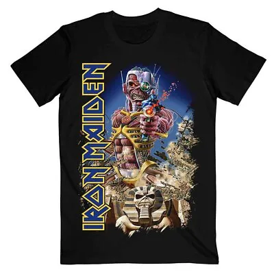 Buy Officially Licensed Iron Maiden Somewhere Back In Time Mens Black T Shirt • 14.50£