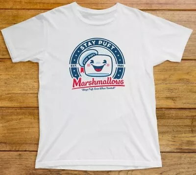 Buy Stay Puft Marshmallows T Shirt 876 Ghostbusters Science Fiction 80s Comedy Film • 12.95£
