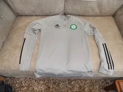Buy Adidas Glasgow Celtic Staff Worn 1/4 Zip Jacket Small Mens - Excellent Condition • 16.99£