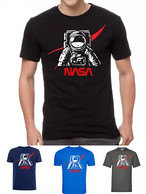 Buy NASA Astronaut Space Agency Mission Moon Mars Solar Cosmos Logo T-shirt • 9.99£