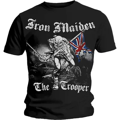 Buy Iron Maiden The Trooper Steve Harris Backprint Official Tee T-Shirt Mens • 18.27£