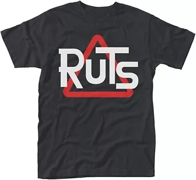 Buy Officially Licensed The Ruts Logo Mens Black T Shirt The Ruts Classic Tee • 14.50£