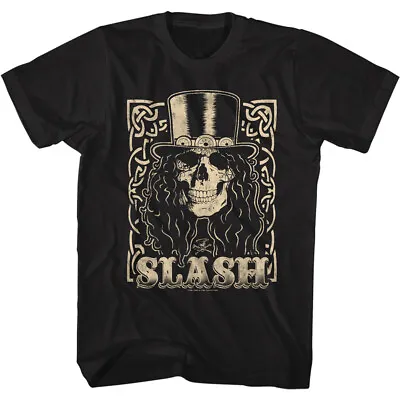 Buy Slash Black & White Skull With Top Hat Men's T Shirt Heavy Metal Music Merch • 40.37£