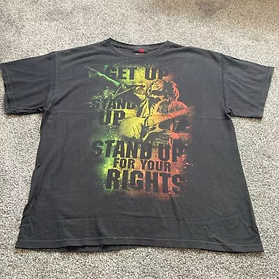 Buy Retro Bob Marley T Shirt  Zion Rootswear Stand Up For Your Rights Size Large • 12.99£