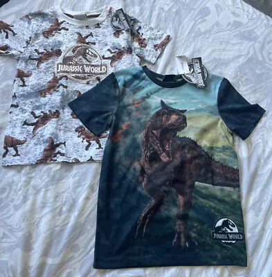 Buy Bnwt New Boys T-shirts 6-7 Jurassic World Dinosaur Carnotaurus  Dino (#13) • 9.99£