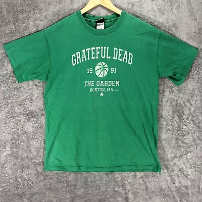 Buy Vintage Liquid Blue Grateful Dead T Shirt L Green Celtics 1991 Garden 2002 Mens • 89.99£