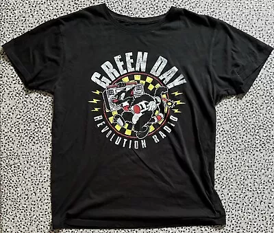 Buy Green Day Revolution Radio T Shirt Black Size Large Free Postage • 14.99£