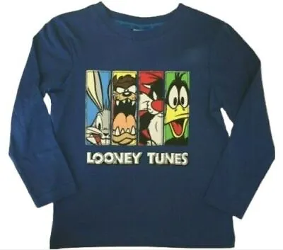 Buy New Boys Looney Tunes Long Sleeved T-shirt/top.2-3 Or 3-4yrs. • 2.99£