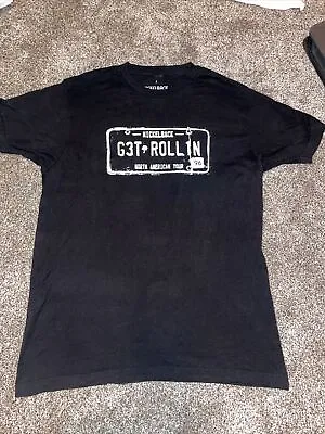 Buy Nickelback Black 2023 Tour Tshirt Get Rollin License Plate Size Large • 19.48£