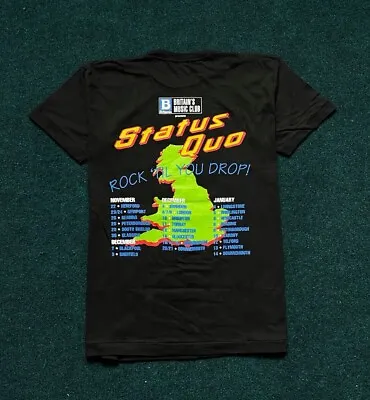 Buy Status Quo Merch T-shirt 1991 Rock 'Til You Drop Single Stitch Vintage Y2k RARE • 38.66£