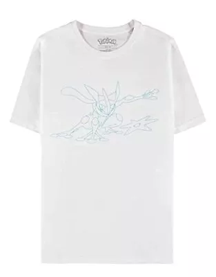 Buy Pokemon Greninja Line Art Logo Nue Official Men's T-Shirt White XL White • 14.24£