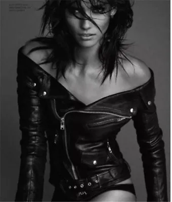 Buy Womens Slim Outwear Punk Zip Off Shoulder Motorcycle Faux Leather Jacket Coat • 47.99£
