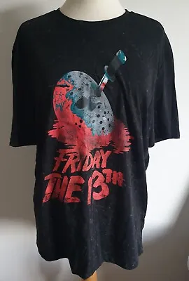 Buy Friday 13th T-Shirt - Jason Mask - Size Medium - New With Tags • 9.99£
