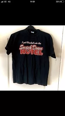 Buy Original Vintage 90s WWF The Rock Smack Down Hotel Shirt Small WWF/wwe • 40£