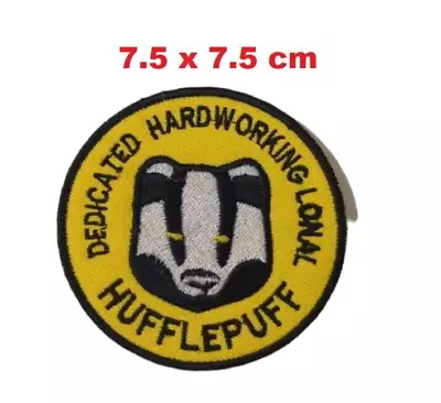 Buy The Badger Hufflepuff Embroidered Iron Sew On Patch Jacket Jeans Leather N-1221 • 1.99£