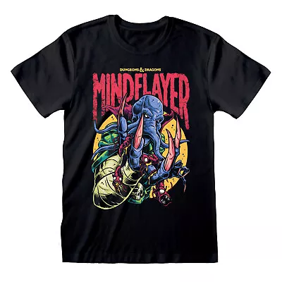 Buy Dungeons And Dragons Mindflayer Colour Pop Black T-Shirt NEW OFFICIAL • 17.99£