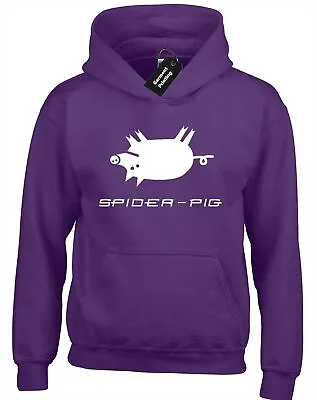 Buy Spider Pig Hoody Hoodie Cool Amusing Cult Novelty Top S-xxl • 15.99£