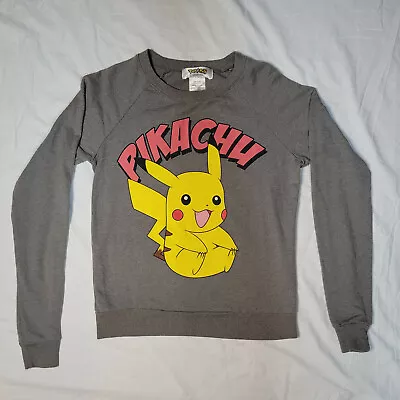 Buy Pokemon Go Gift Catch Pikachu Sweatshirt Anime Cosplay Size XS Steel Gray Shirt • 17.04£