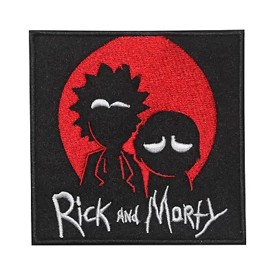 Buy Rick And Morty Logo Movie Logo Iron On Sew On Embroidered Patch For Clothes • 2.49£