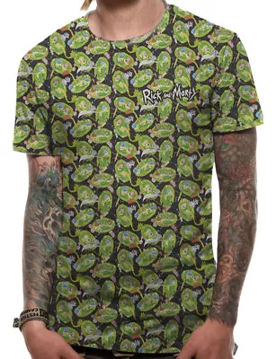 Buy RICK AND MORTY- REPEAT PATTERN SUBLIMATION Official T Shirt Mens Licensed Merch • 15.95£