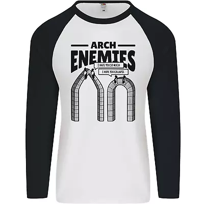 Buy Arch Enemies Funny Architect Builder Mens L/S Baseball T-Shirt • 9.99£