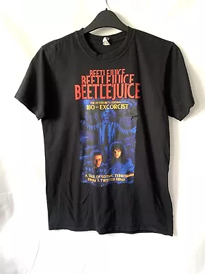 Buy Beatlejuice Bio Exorcist Print Black Cotton Shirt Tshirt Tee Crew Men M L • 19.34£