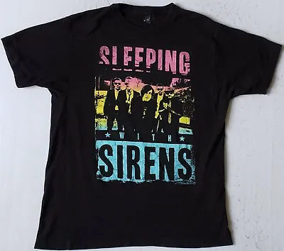 Buy SLEEPING WITH SIRENS Size Large Black T-Shirt • 9.38£