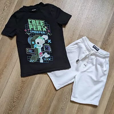 Buy Boys Age 6-7 Years Summer Clothes Bundle Outfit Minecraft T-shirt NEXT Shorts • 4.75£