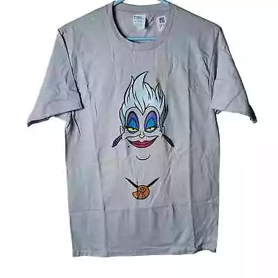 Buy Port & Company Little Mermaid Ursula Gray Tee Shirt Women's S 100% Cotton • 17.05£