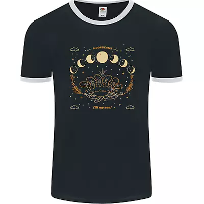 Buy Moonbeams Moon Phases Celestial Pagan Mens Ringer T-Shirt FotL • 8.99£