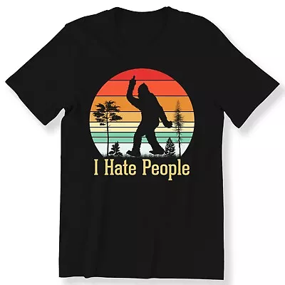 Buy I Hate People Men's Ladies T-shirt Retro Camping Bigfoot I Hate People T-shirt • 14.99£