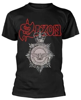 Buy Saxon Strong Arm Of The Law T-Shirt OFFICIAL • 16.39£