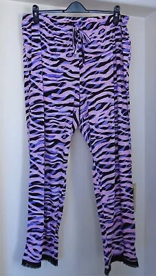 Buy  Nwt Ladies Evans Size 18/20 Black & Pink & Lilac Pyjama Bottoms • 9.95£