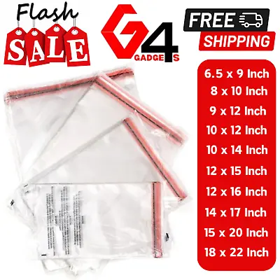 Buy Garment Bags Clear Cellophane Plastic Strong Seal Packaging For T-Shirts Clothes • 55.99£