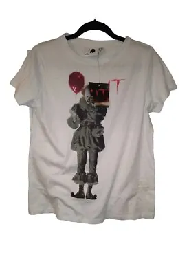 Buy Horror Movie It Pennywise Clown T-shirt Size 10-12 • 8£