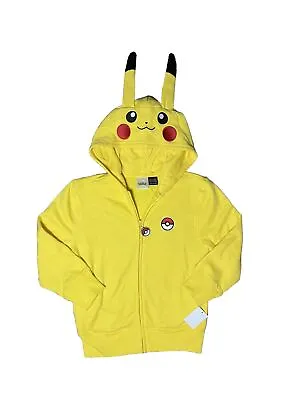Buy Pokemon Pikachu Hoodie Unisex Full Zip Sweatshirt Pokemon Go Size- XS • 15.66£