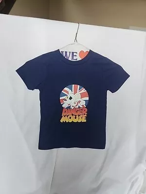 Buy Danger Mouse Tee Shirt Toddler 4T  Short Sleeve Cartoon UK British Novelty NWOT • 12.59£